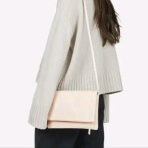 Everlane the Foldover Crossbody Bag Natural Leather Purse - Buttery Soft